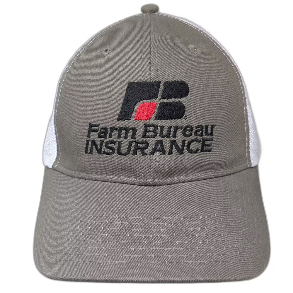 Fahrenheit Headwear Farm Bureau Insurance Brown Baseball Cap One Size Mesh Hat